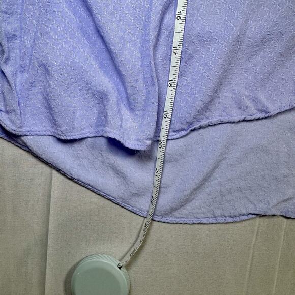 Maeve Pintuck Button Blouse Lavender Women’s 6 Peasant Cottagecore Puff Boho - Picture 15 of 16